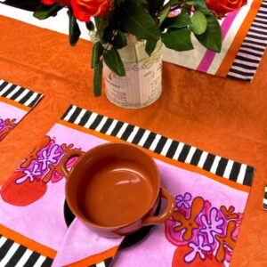 Flower Vase Placemat Set