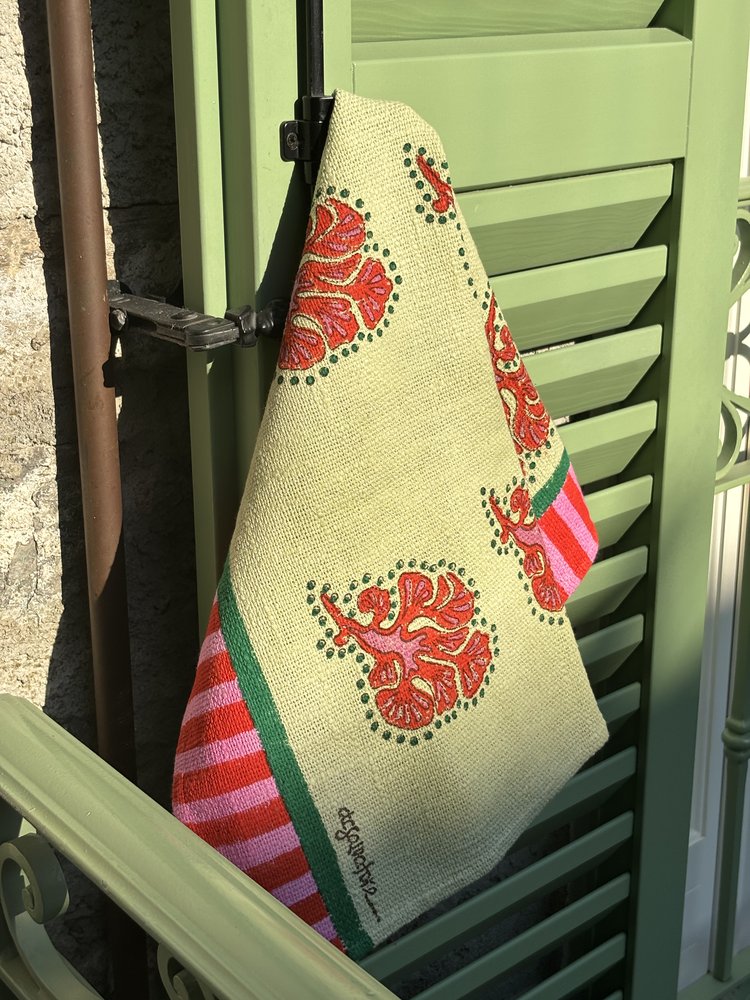 Coral Love Hand Towel
