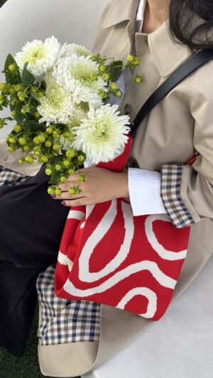 Red curls bag